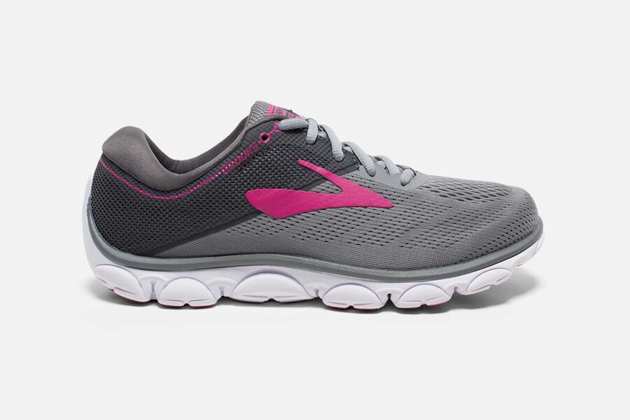 Brooks Anthem Womens UK - Road Running Shoes - Grey/Rose 395-WXSOCL